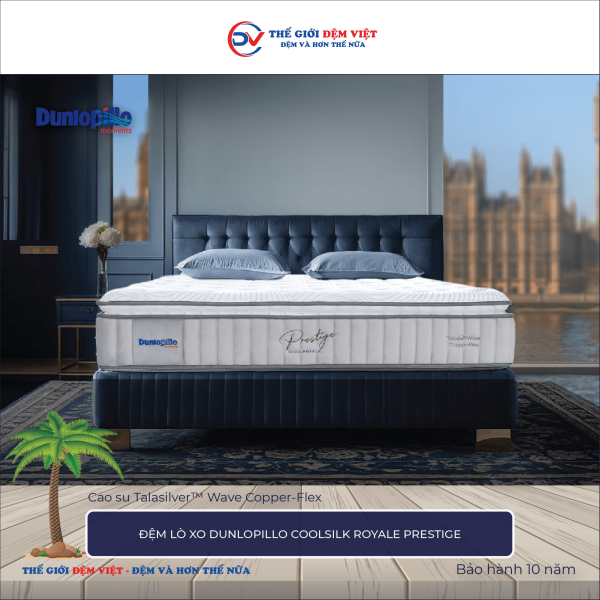 Đệm lò xo Dunlopillo CoolSilk ROYALE Prestige